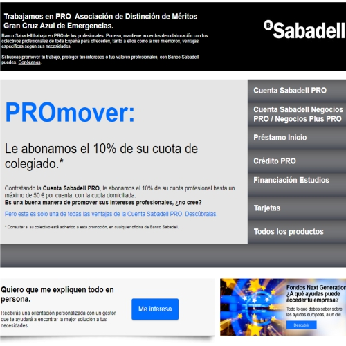 Acuerdo del CEM con el Banco Sabadell